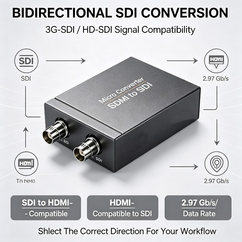 Sdi To Hdmi Converter Broadcast - HDMI-Compatible To SDI Converter 3G-SDI HD-SDI