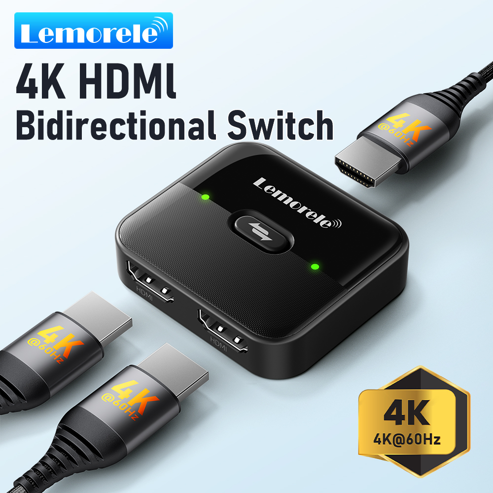 Hdmi Splitter 1 In 4 Out 4K 60Hz - Lemorele 4K HDMI Splitter Switch 2