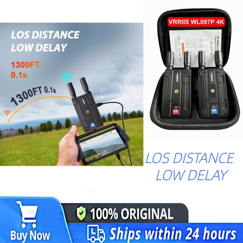 Wireless Video Transmitter For Camera Dslr - VRRIIS WL097P 4K Wireless HDMI Extender