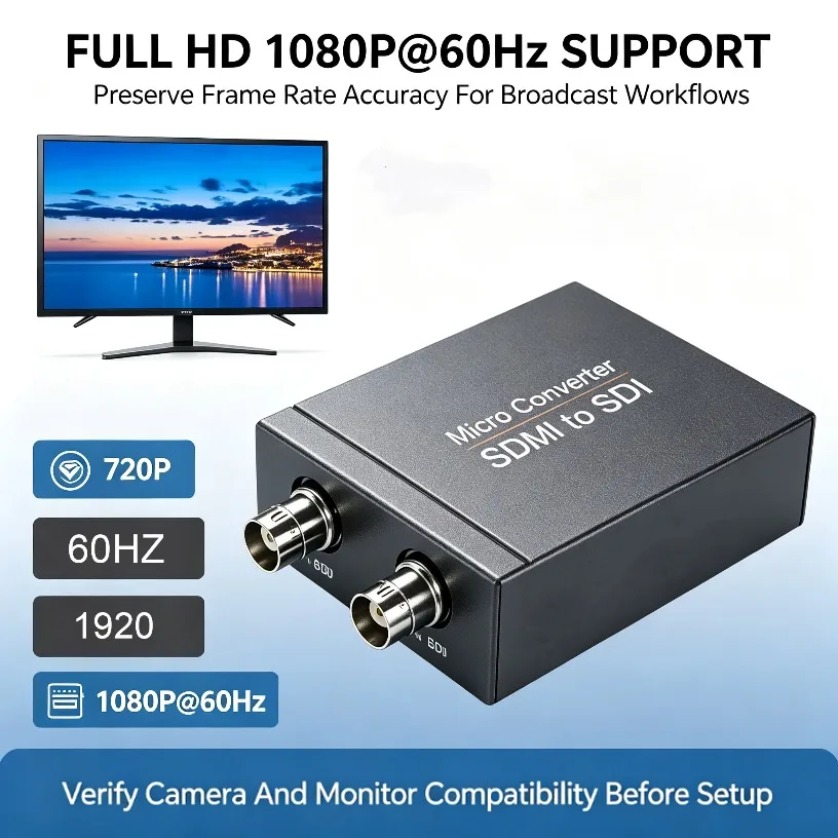 Sdi To Hdmi Converter Broadcast - HDMI-Compatible To SDI Video Converter With