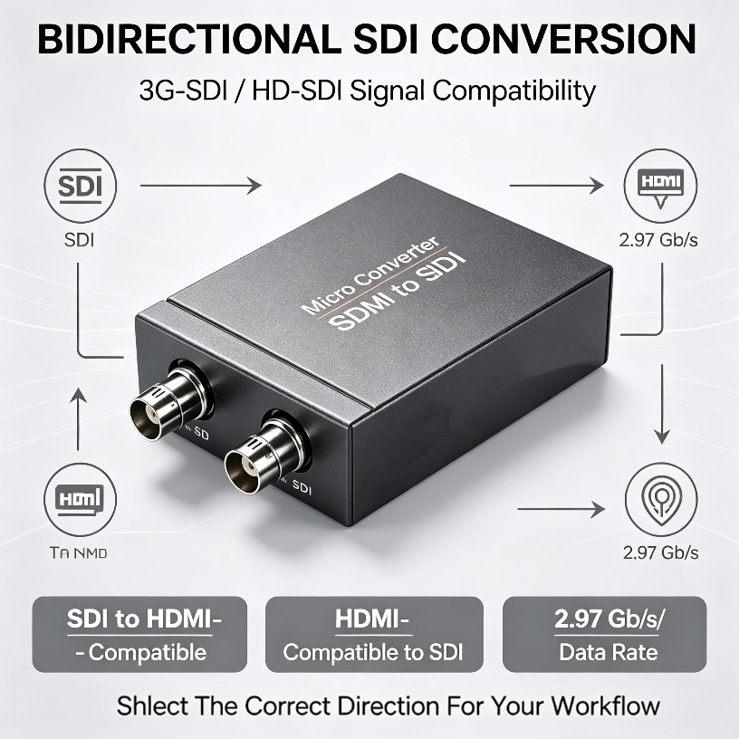 Sdi To Hdmi Converter Broadcast - 3G-SDI To HDMI-Compatible Video Converter With