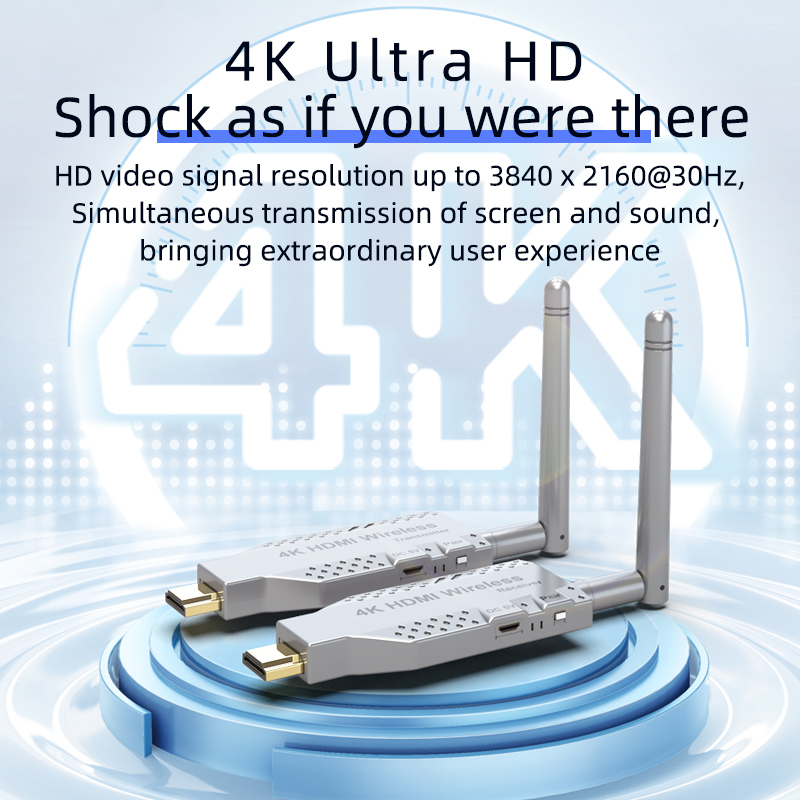 Wireless Hdmi Transmitter And Receiver 4K - Newest 4K Wireless HDMI Audio Video