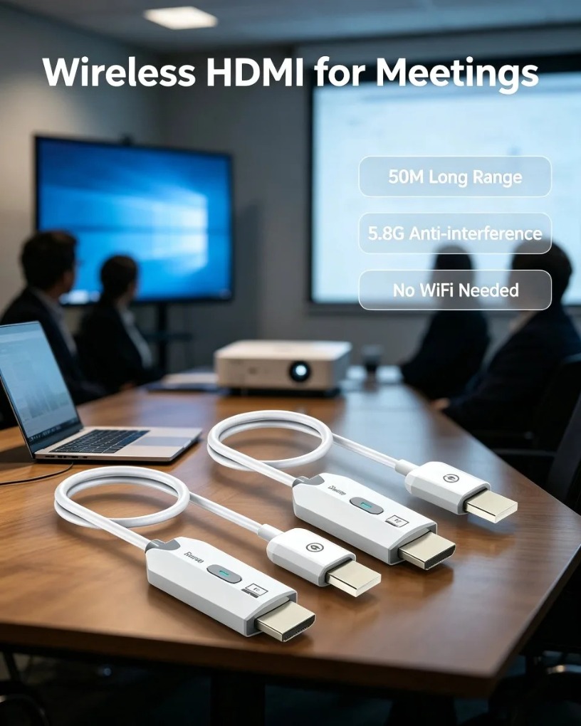 Wireless Hdmi Transmitter And Receiver 4K - Point to Point 4K Decode HDMI-Compatible