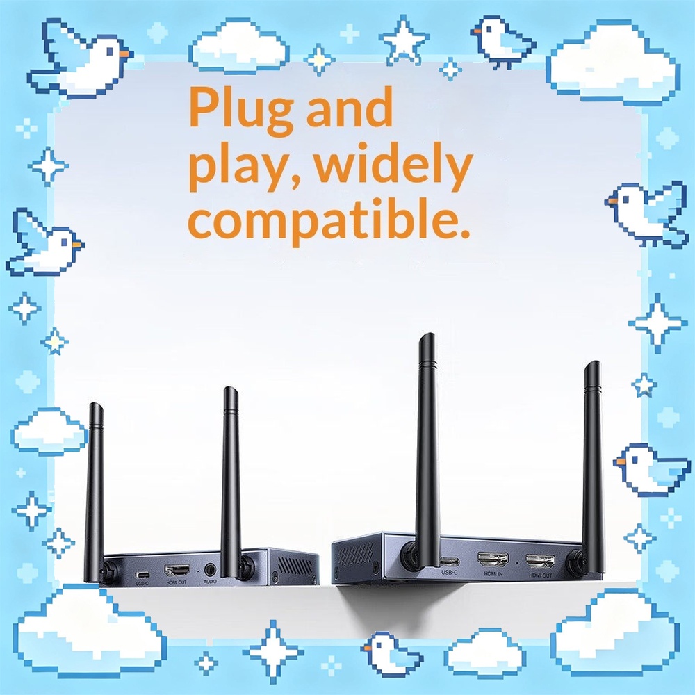 Wireless Hdmi Transmitter And Receiver 4K - UGREEN S513-75533 Wireless HDMI Transmitter 4K