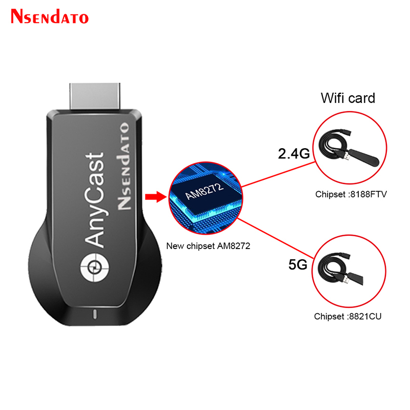 Anycast M100 5G 2.4 4K HD Wire - Wireless Hdmi Display Dongle Casting review and price