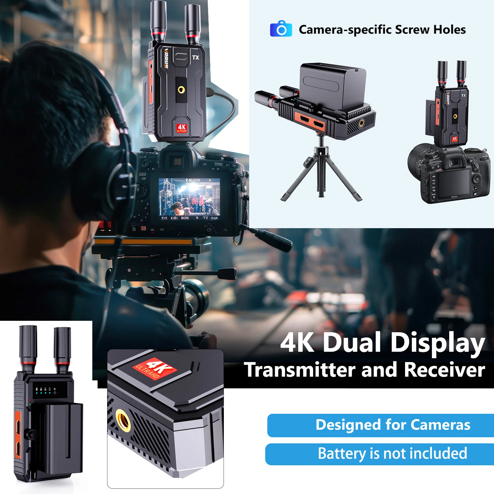 5G 4K Wireless HDMI Video Tran - Wireless Video Transmitter For Camera Dslr review and price