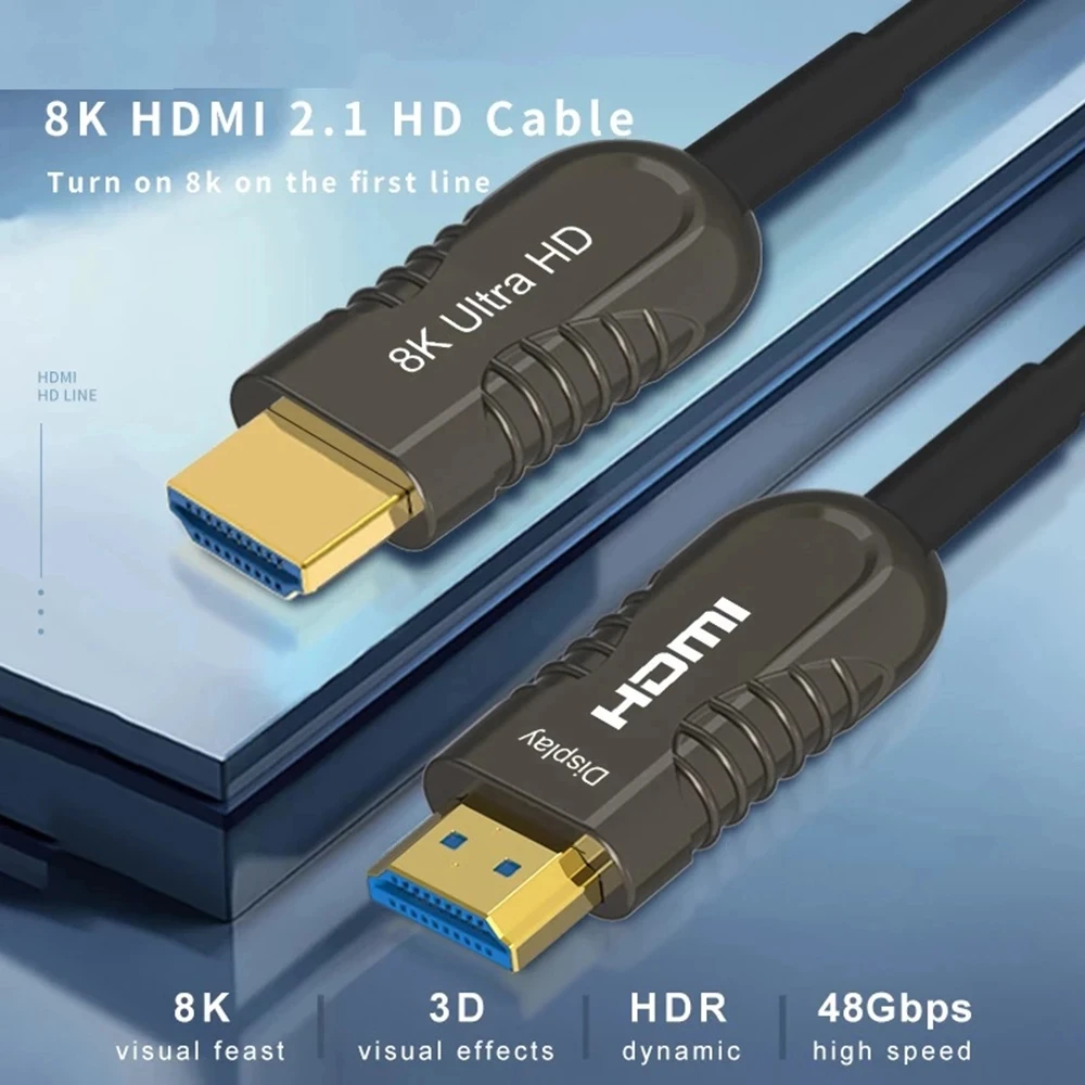 HDMI Fiber Cable 8K 60Hz 4K 12 - Hdmi Fiber Optic Cable 50M 100M review and price