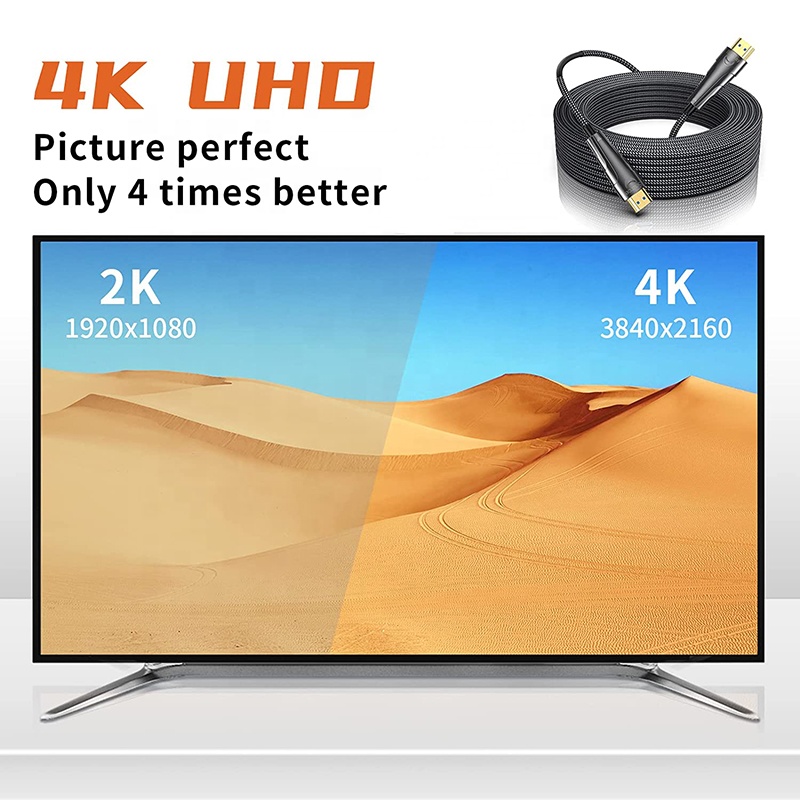 1080P 4K HDMI Male To Male Cab - Hdmi Fiber Optic Cable 50M 100M review and price