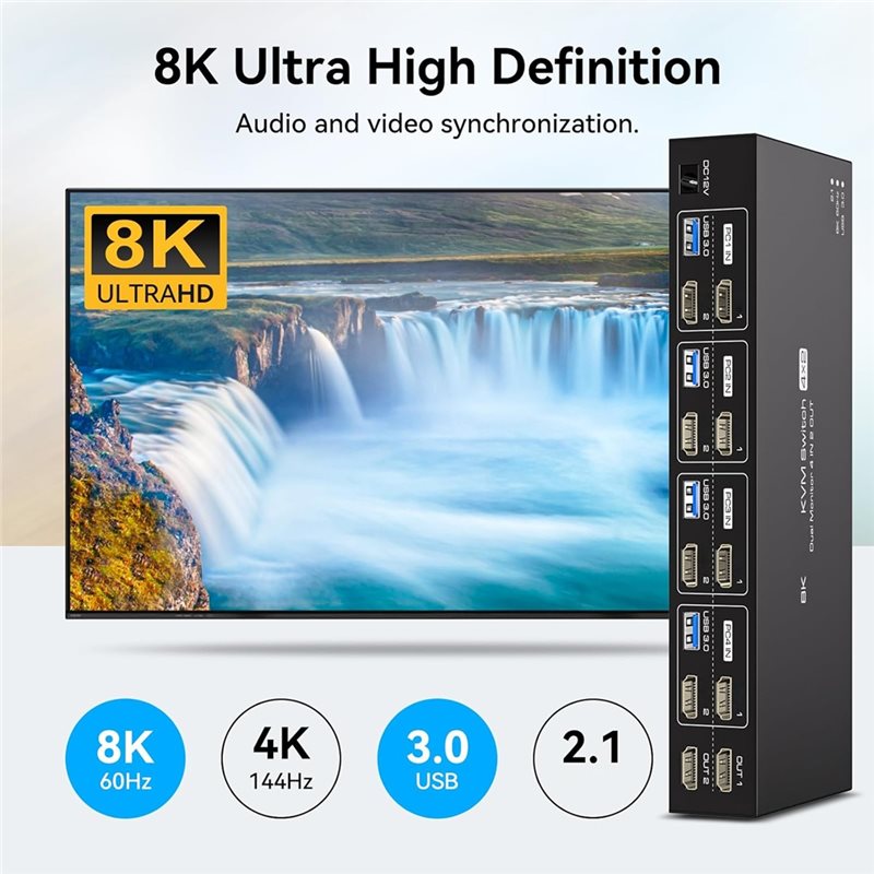 4K120hz -Compatible KVM Switch - Hdmi Kvm Switch 4 Port Dual Monitor review and price