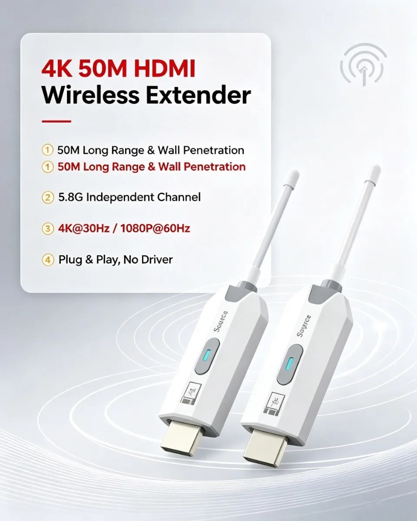 Point to Point 4K Decode HDMI- - Wireless Hdmi Transmitter And Receiver 4K review and price