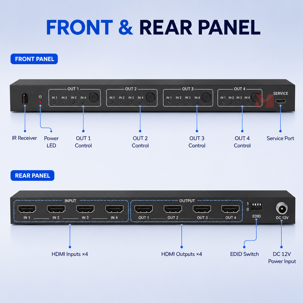 4K60Hz HDMI Matrix Switch 4x4  - Hdmi Matrix Switch 4X4 4K 60Hz review and price