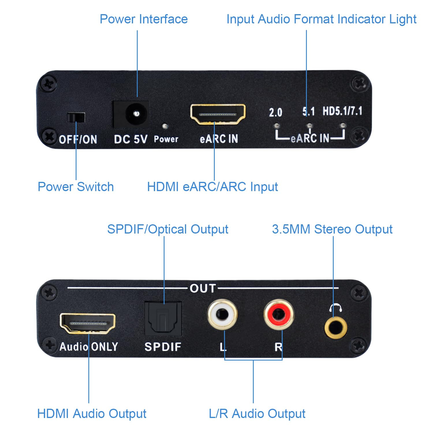 5.1 7.1 Channel Audio Extracto - Hdmi Audio Extractor Earc 7.1 review and price