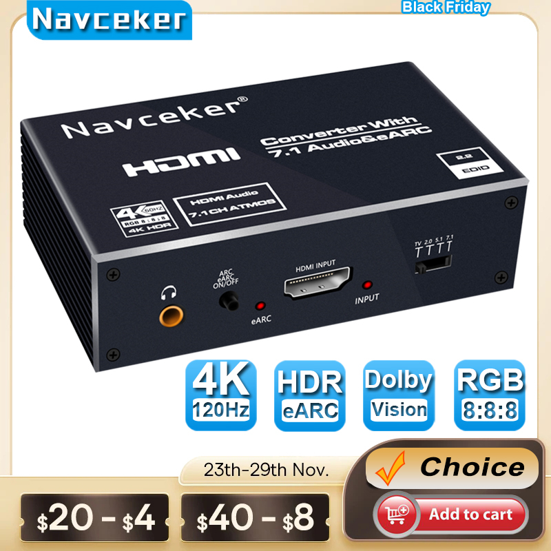 2026 Best EARC HDMI 2.0 Audio  - Hdmi Audio Extractor Earc 7.1 review and price