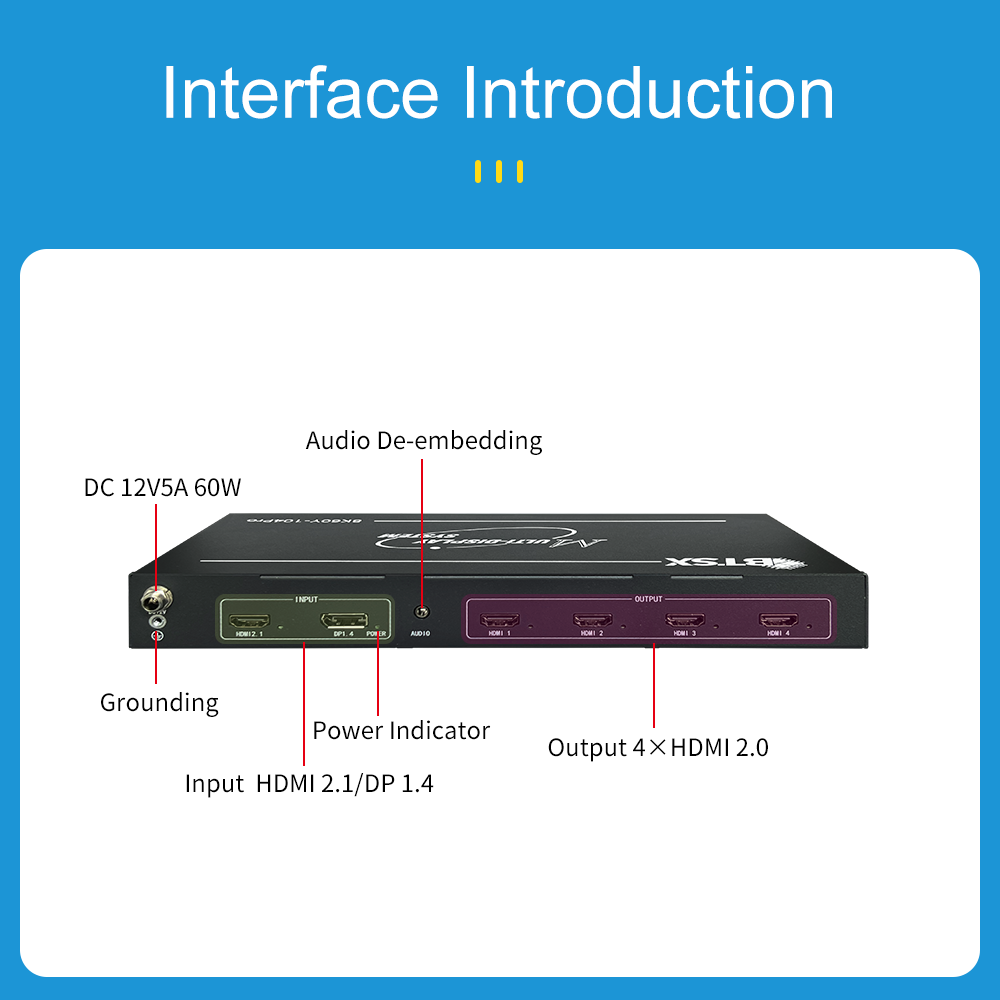 8K60 Multi-Screen Expander 1 i - Hdmi Splitter 1 In 4 Out 4K 60Hz review and price