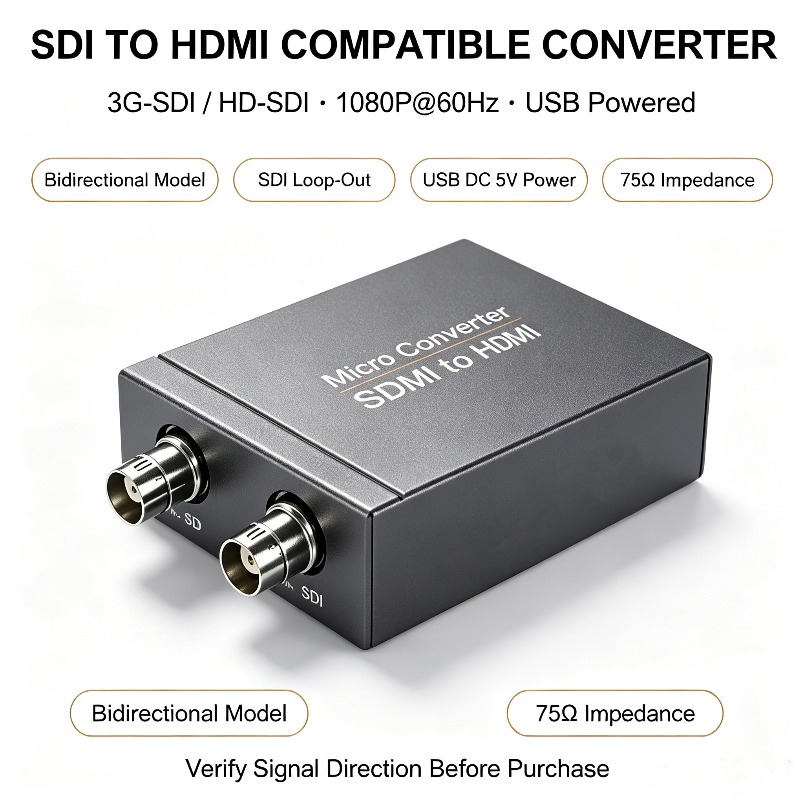 Compact HDMI-Compatible To SDI - Sdi To Hdmi Converter Broadcast review and price