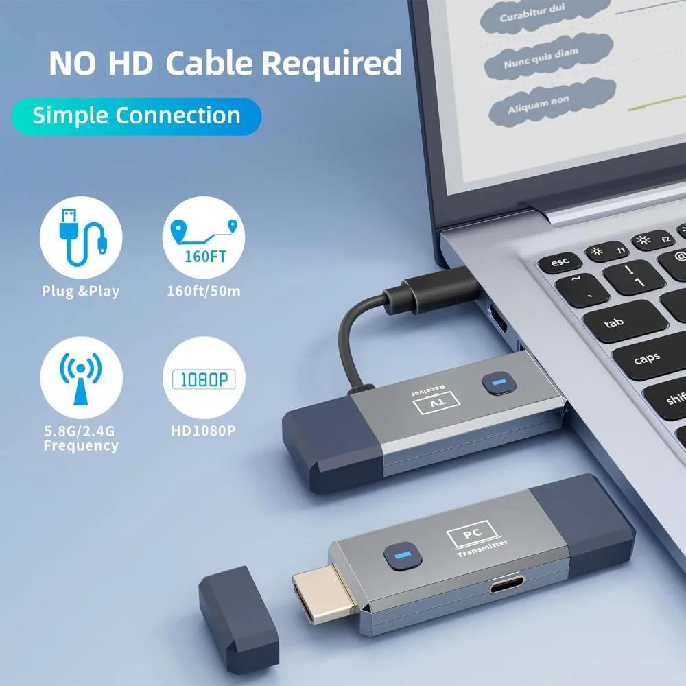 50M Long Range 1080P Wireless  - Wireless Hdmi Receiver For Projector review and price