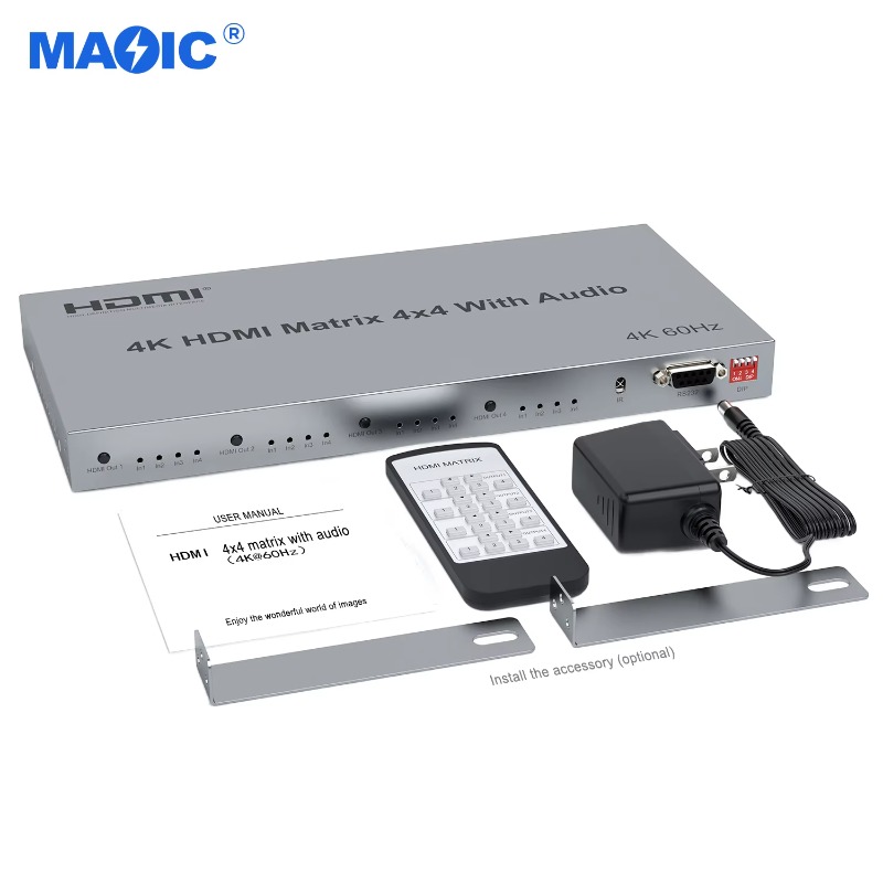 4x4 HDMI matrix with RS232 Sea - Hdmi Matrix Switch 4X4 4K 60Hz review and price