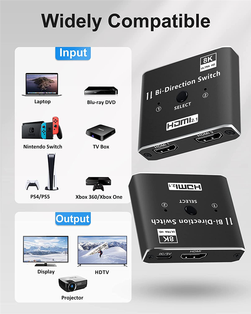 Navceker 8K 60Hz Switch HDMI-c - Hdmi Matrix Switch 4X4 4K 60Hz review and price